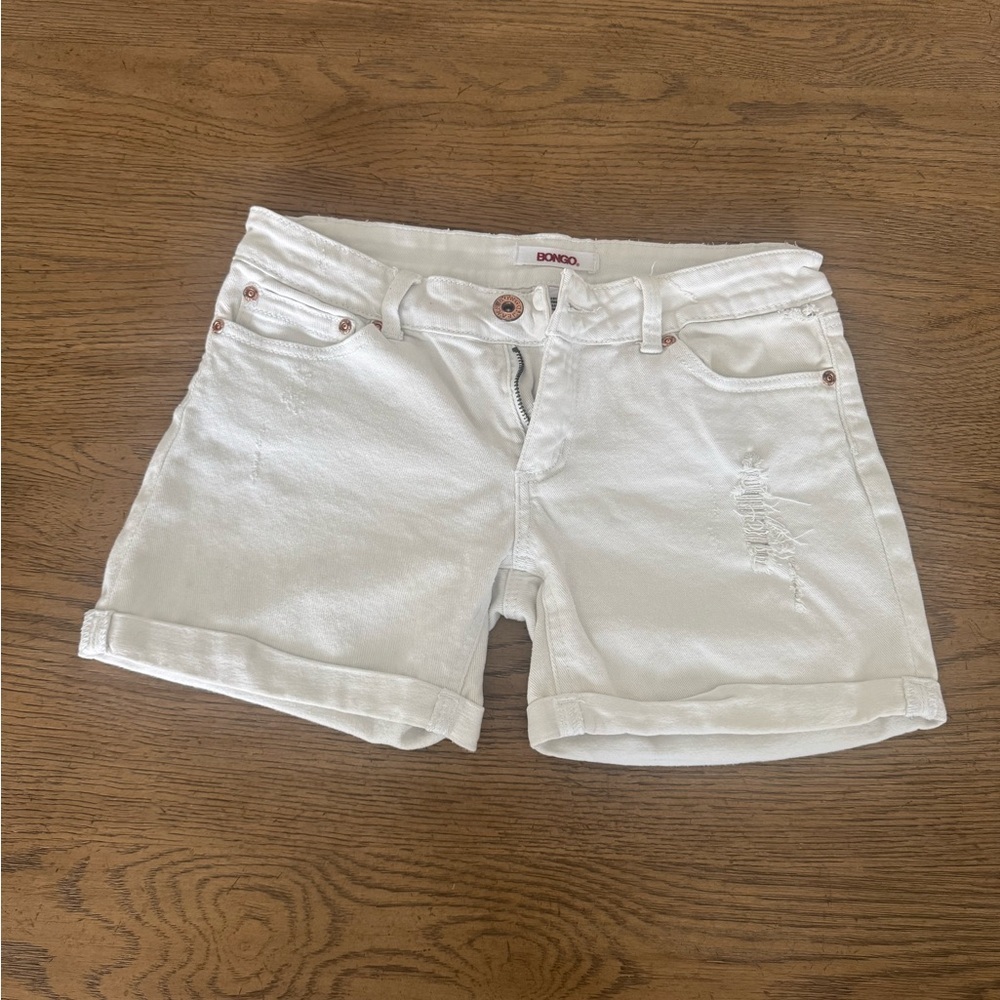 BONGO White Jean Shorts for Women style #: AR3488C7SE size 7
